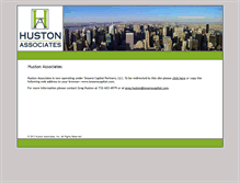 Tablet Screenshot of huston-associates.com